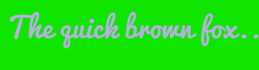 Image with Font Color B6AFDF and Background Color 10E500